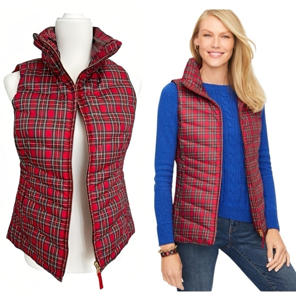Talbots Down-Fill Puffer Vest – Cheerful Plaid – Petite Small
Cozy Lightweight